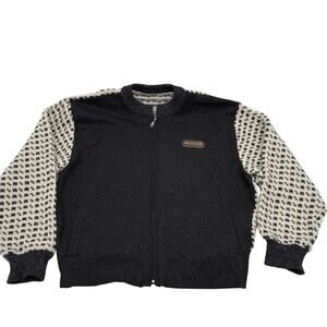 Devold Cardigan Sweater Mens XL 54 Wool Blend Norwegian Made Knit‎ Full Zip